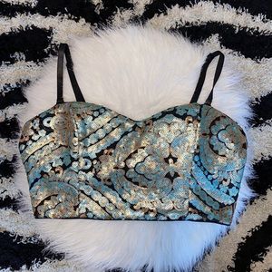 🧚🏼 Sequin crop top 🧚🏼